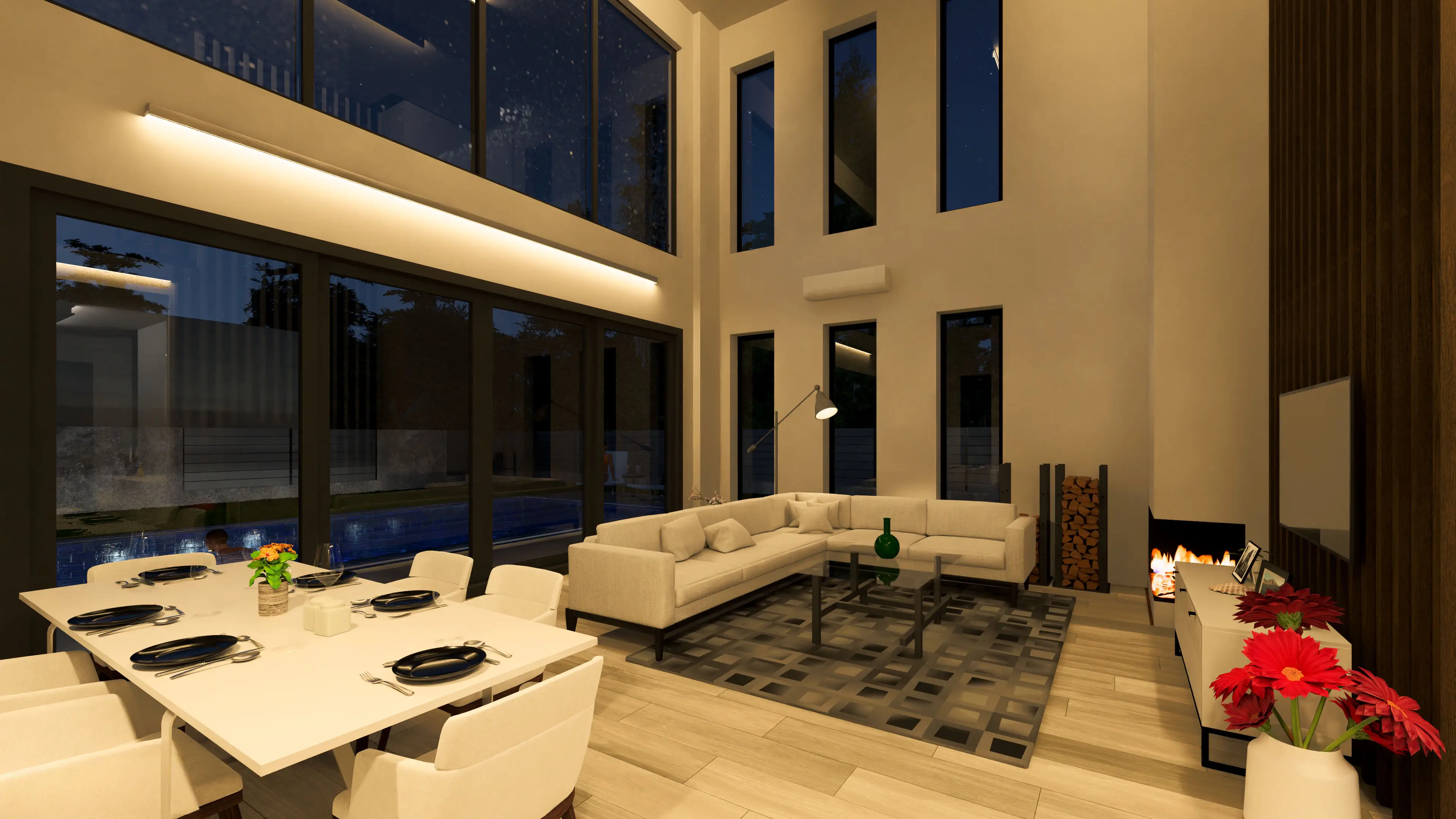Serenita 1805 Modern İç Mekan Tasarımı Salon
